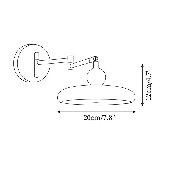 Lola Collection | Adjustable Swing Arm Wall Sconce Lighting with Modern Design | Stylish Wall Lamp for Any Room